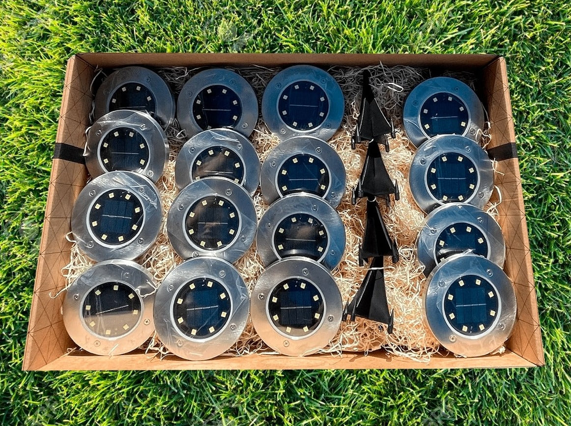 Solcelle lamper med spyd til haven